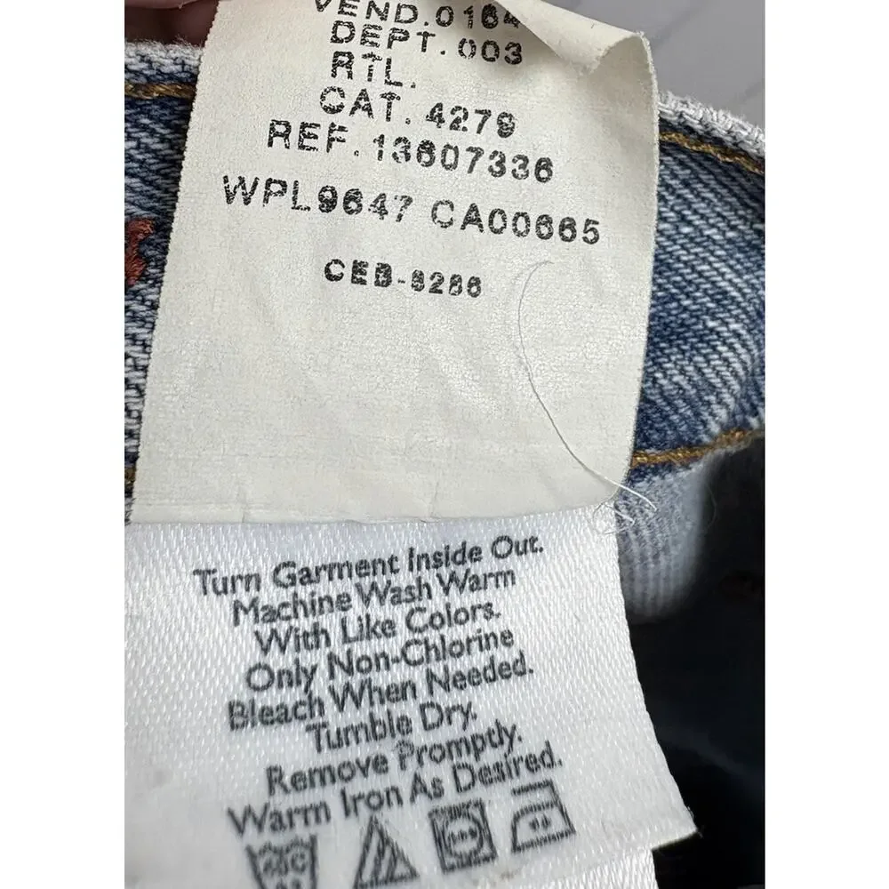 Eddie Bauer Men’s Jeans 36x36 Loose‎ Fit Straight Leg Light Wash Denim